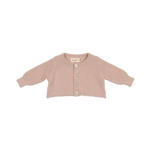 Mon Tresor Girls Classy Collar Cardigan, Pink